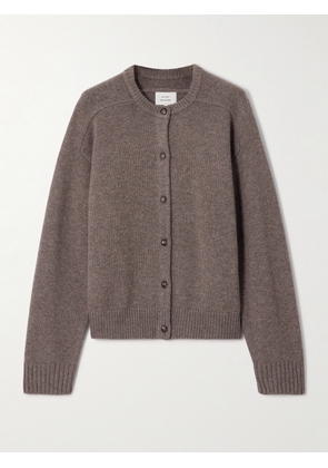 Loulou de Saison - Aidar Merino Wool And Cashmere-blend Cardigan - Brown - x small,small,medium,large,x large