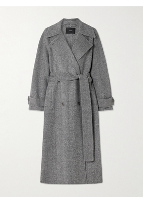 Joseph - Navarre Belted Herringbone Wool Coat - Gray - FR 32,FR 34,FR 36,FR 38,FR 40,FR 42,FR 44