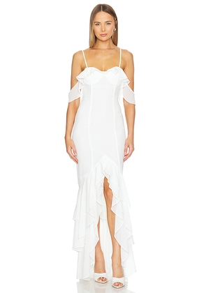MORE TO COME Adriana Gown in White. Size M. Also in S, XS.