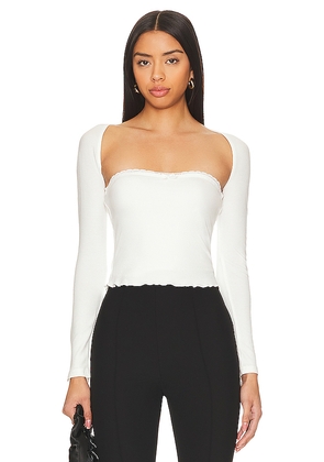 MORE TO COME Vera Shrug Set in White. Size L. Also in M, XL.