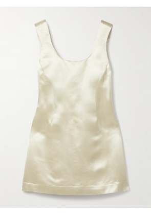 KALLMEYER - Eloise Satin Mini Dress - Cream - US0,US2,US4,US6,US8,US10,US12,US14