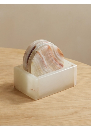 JIA JIA - Set Of Four Onyx Coasters - Ivory - One size