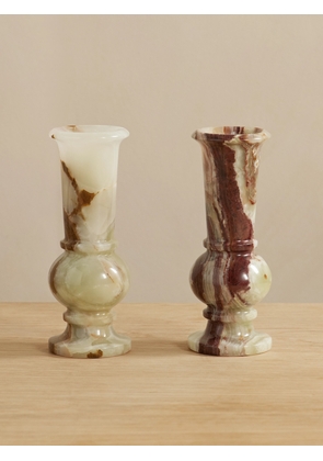 JIA JIA - Set Of Two Onyx Vases - Green - One size