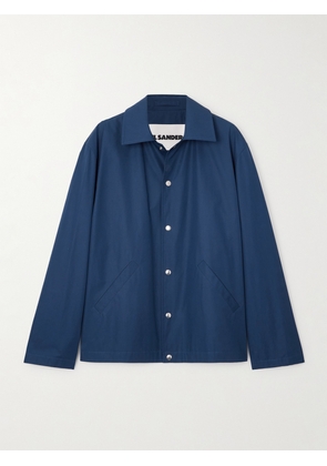 Jil Sander - Printed Cotton-taffeta Jacket - Blue - xx small,x small,small,medium,large