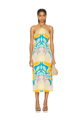 MISA Los Angeles Ashanti Dress in Orange. Size L. Also in M.