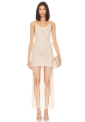MORE TO COME Avi Maxi Dress in Neutral. Size M. Also in S.