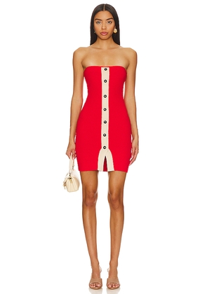 OSIS STUDIO Nova Mini Dress in Red. Size S. Also in XS.
