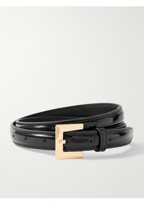 Anine Bing - Nicola Patent-leather Belt - Black - XS/S,M/L