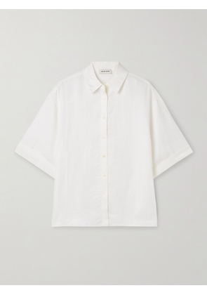 Anine Bing - Coco Woven Shirt - Ivory - x small,small,medium,large