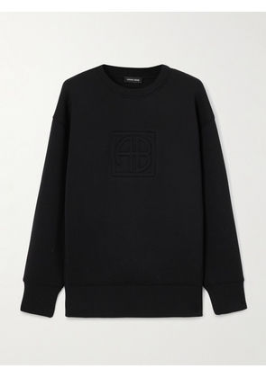Anine Bing - Alto Debossed Jersey Sweater - Black - x small,small,medium,large