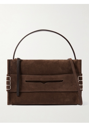 JW Anderson - Loafer Suede Shoulder Bag - Brown - One size