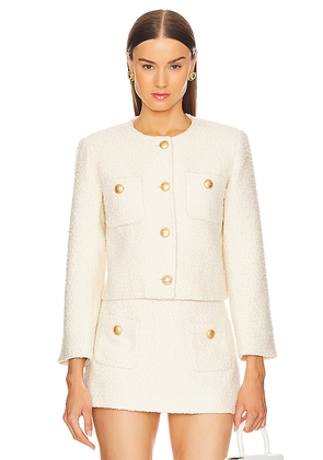 L'Academie by Marianna Dapheen Jacket in Beige. Size M. Also in S, L, XL.