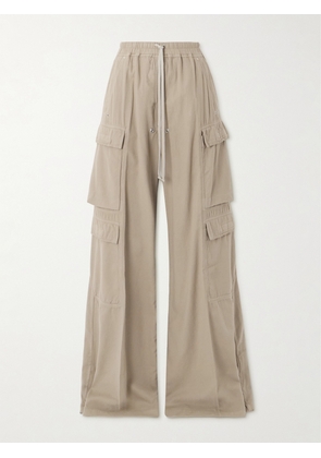 Rick Owens - Jumbo Belas Cotton-twill Wide-leg Cargo Pants - Neutrals - x small,small,medium,large,x large,xx large