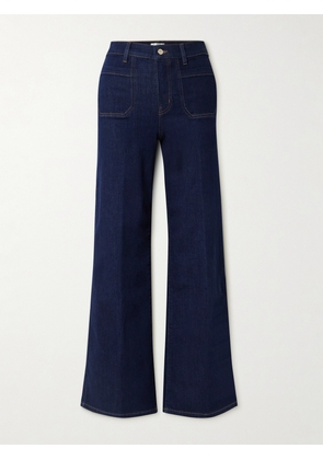 FRAME - Le Slim Palazzo Modernist Pocket High-rise Wide-leg Jeans - Blue - 23,24,25,26,27,28,29,30,31,32,33