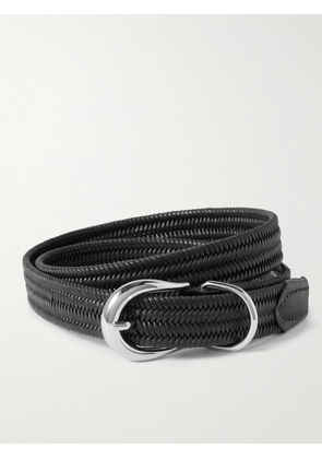 Déhanche - Hollyhock Braided Leather Belt - Black - x small,small,medium,large,x large