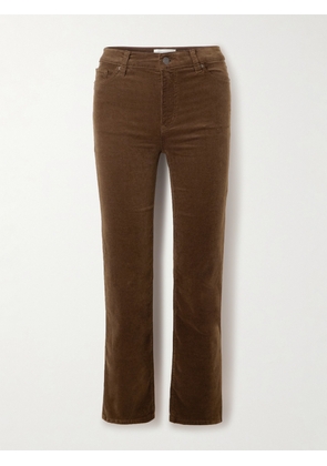 FRAME - Cotton-blend Corduroy Flared Pants - Brown - 23,24,25,26,27,28,29,30,31,32,33