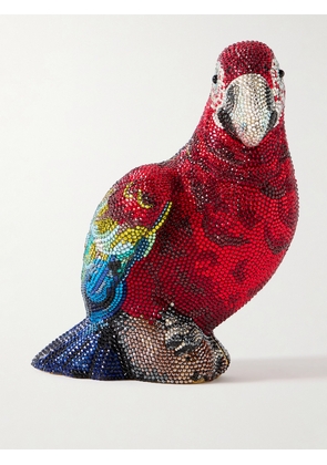 Judith Leiber Couture - Scarlet Parrot Crystal-embellished Gold-tone Clutch - Multi - One size