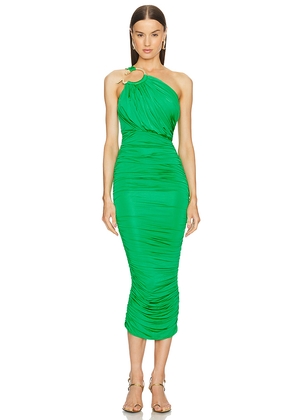 Michael Costello x REVOLVE Kiera Midi Dress in Green. Size S. Also in XXS, XS.