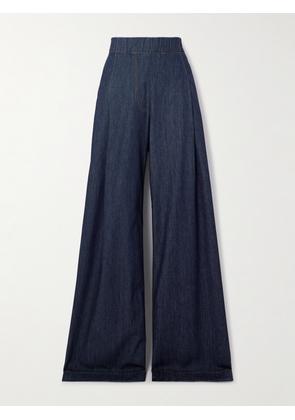 Dries Van Noten - Pleated Wide-leg Jeans - Blue - x small,small,medium,large