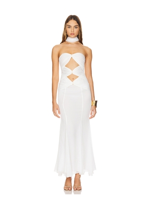 Nana Jacqueline Cassandra Dress in White. Size M. Also in S.