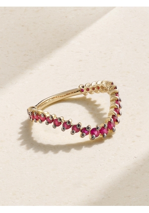 Yvonne Léon - Alliance 9-karat Gold Ruby Ring - Red - 5,6,7,8