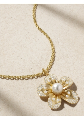 Irene Neuwirth - Blossom 18-karat Gold, Pearl And Diamond Necklace - One size