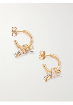 Bottega Veneta - Gold-plated And Silver Earrings - One size