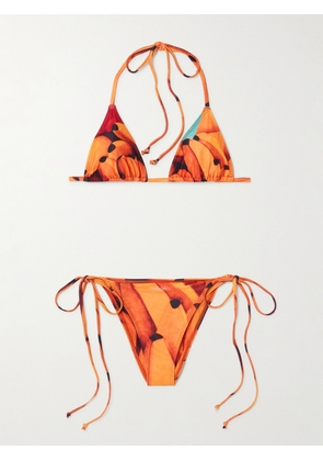 Donde Esteban - Bananas Printed Bikini - Orange - x small,small,medium,large,x large