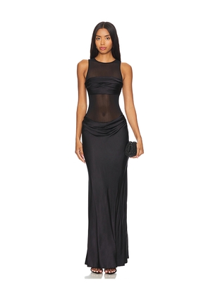 NBD Fiza Maxi Dress in Black. Size L. Also in S, M, XL.