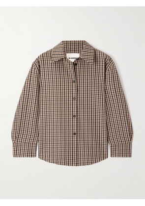 Jil Sander - Checked Wool Shirt - Brown - FR 34,FR 36,FR 38,FR 40,FR 42,FR 44