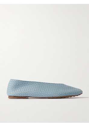 Bottega Veneta - Intrecciato Leather Ballet Flats - Blue - EU 37,EU 38,EU 39,EU 40
