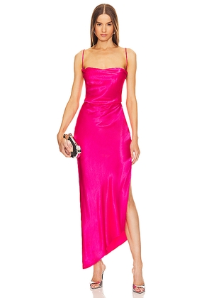 Michael Costello x REVOLVE Cassie Midi Dress in Fuchsia. Size M. Also in XXS, XS, S.