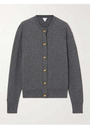 Bottega Veneta - Ribbed Wool Cardigan - Gray - XS,S,M,L,XL