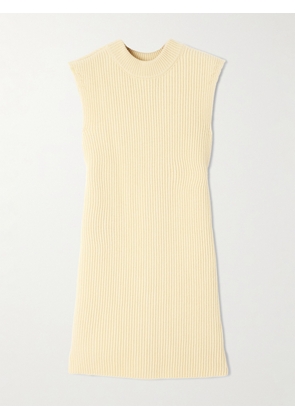 Jil Sander - Ribbed Wool Vest - Neutrals - FR 34,FR 36,FR 38,FR 40,FR 42,FR 44