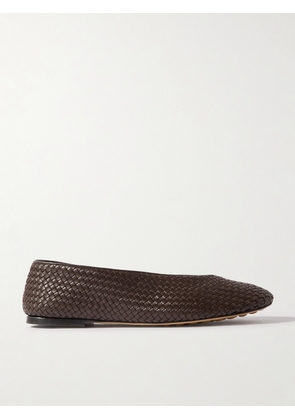Bottega Veneta - Intrecciato Leather Ballet Flats - Brown - EU 36,EU 37,EU 38,EU 39,EU 40,EU 41