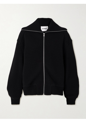 Jil Sander - Oversized Wool-blend Bomber Jacket - Black - FR 34,FR 36,FR 38,FR 40,FR 42,FR 44
