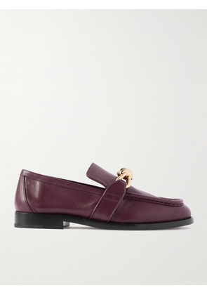 Bottega Veneta - Astaire Embellished Leather Loafers - Burgundy - EU 37,EU 38,EU 39,EU 40