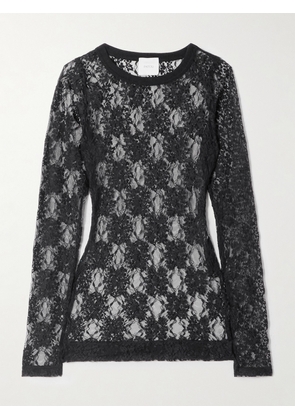 Patou - Second Skin Lace Top - Black - x small,small,medium,large,x large