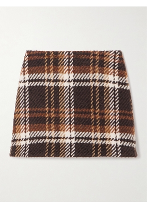 Patou - Checked Wool-blend Mini Skirt - Multi - FR 34,FR 36,FR 38,FR 40,FR 42,FR 44