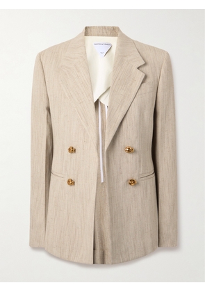 Bottega Veneta - Embellished Canvas Jacket - Gray - IT34,IT36,IT38