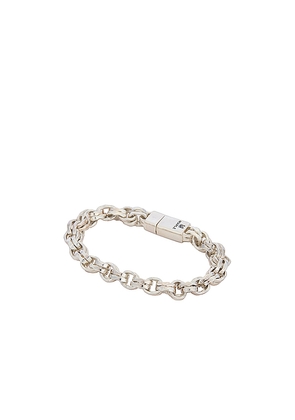 MAPLE Camp Bracelet in Metallic Silver. Size L. Also in S, M.