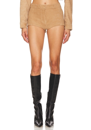 LAMARQUE x REVOLVE Annaise Shorts in Brown. Size L. Also in XS, S, M, XL.