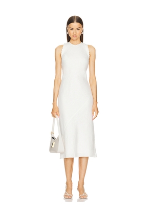 L'Academie by Marianna Lucie Midi Dress in Ivory. Size L. Also in S, M.