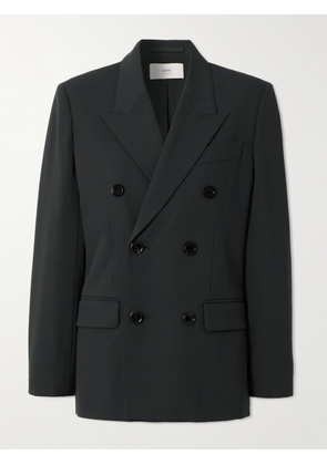 AMI PARIS - Oversized Double-breasted Wool Blazer - Black - FR 34,FR 36,FR 38,FR 40,FR 42,FR 44