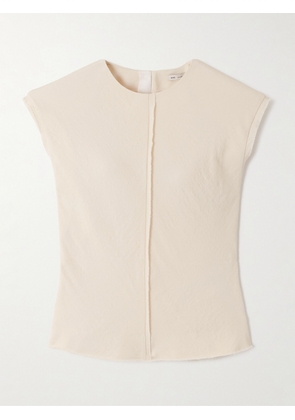 AMI PARIS - Frayed Crepe Tank - Ivory - FR 34,FR 36,FR 38,FR 40,FR 42