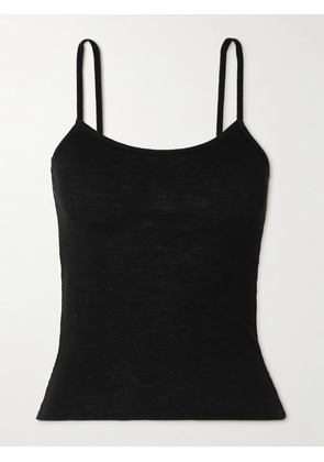 ST. AGNI - Baby Ribbed Merino Wool Camisole - Black - xx small,x small,small,medium,large,x large