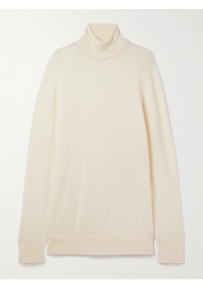 The Row - Lizzy Oversized Cashmere Turtleneck Sweater - Ivory - xx small,x small,small,medium,large,x large