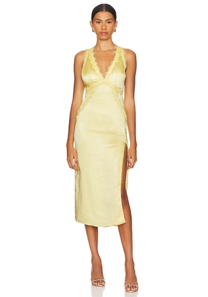 MORE TO COME Sheila Maxi Dress in Yellow. Size L. Also in XXS.