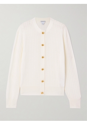 Bottega Veneta - Ribbed Wool Cardigan - Off-white - XS,S,M,L