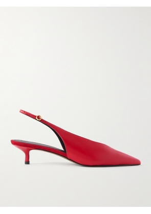NEOUS - Diske Leather Slingback Pumps - Red - IT35,IT36,IT36.5,IT37,IT37.5,IT38,IT38.5,IT39,IT39.5,IT40,IT40.5,IT41